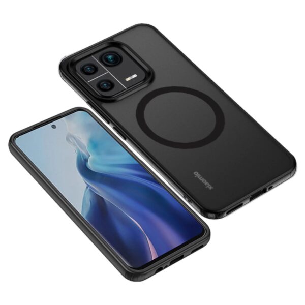 Xiaomi 11 Serie Modische schwarze magnetische Handyhülle